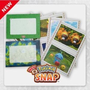 NEW POKEMON SNAP LETTER ENVELOPE PICTURE FRAME SET